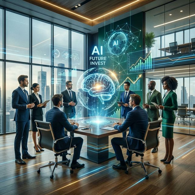 Futuristic circuit board and neural network nodes